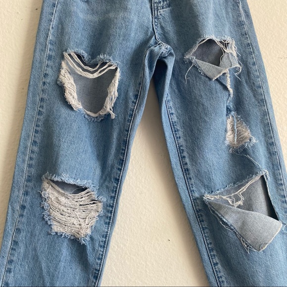wash riot high rise ripped mom rigid jean - Picture 11 of 11